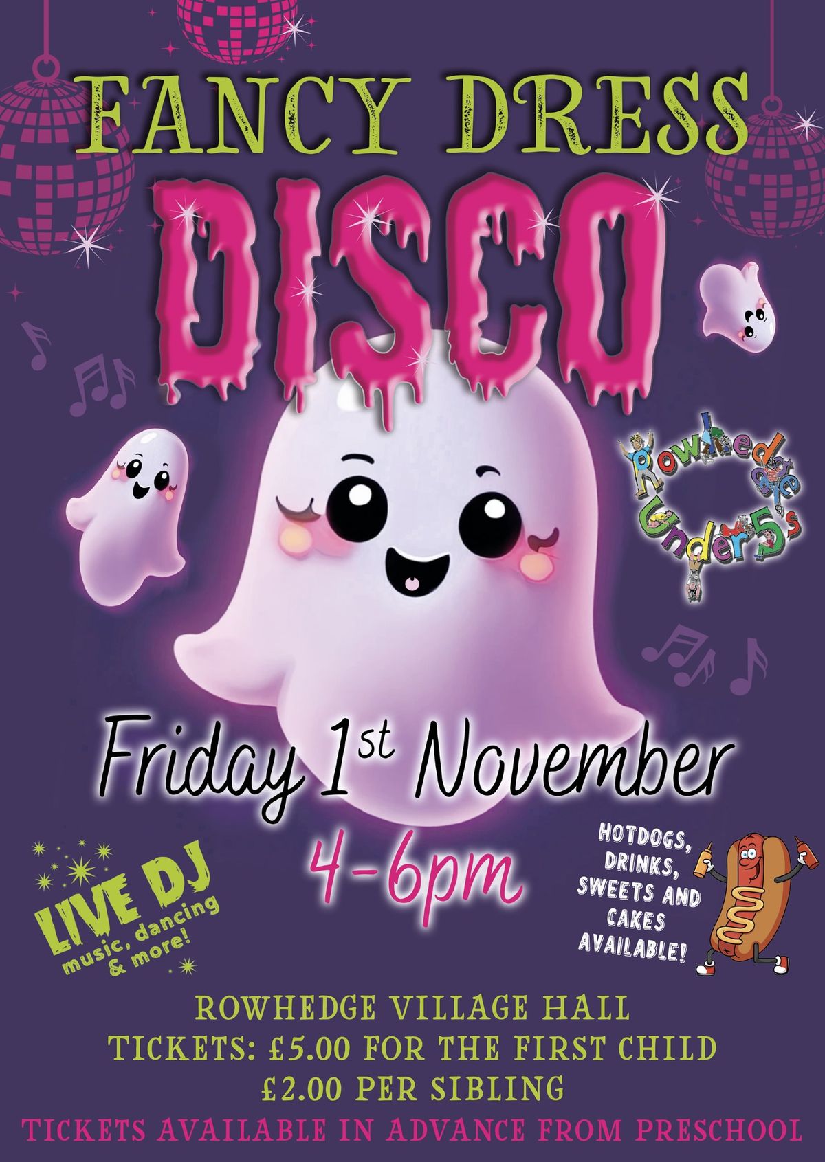 Rowhedge Under 5s Fancy Dress Disco!