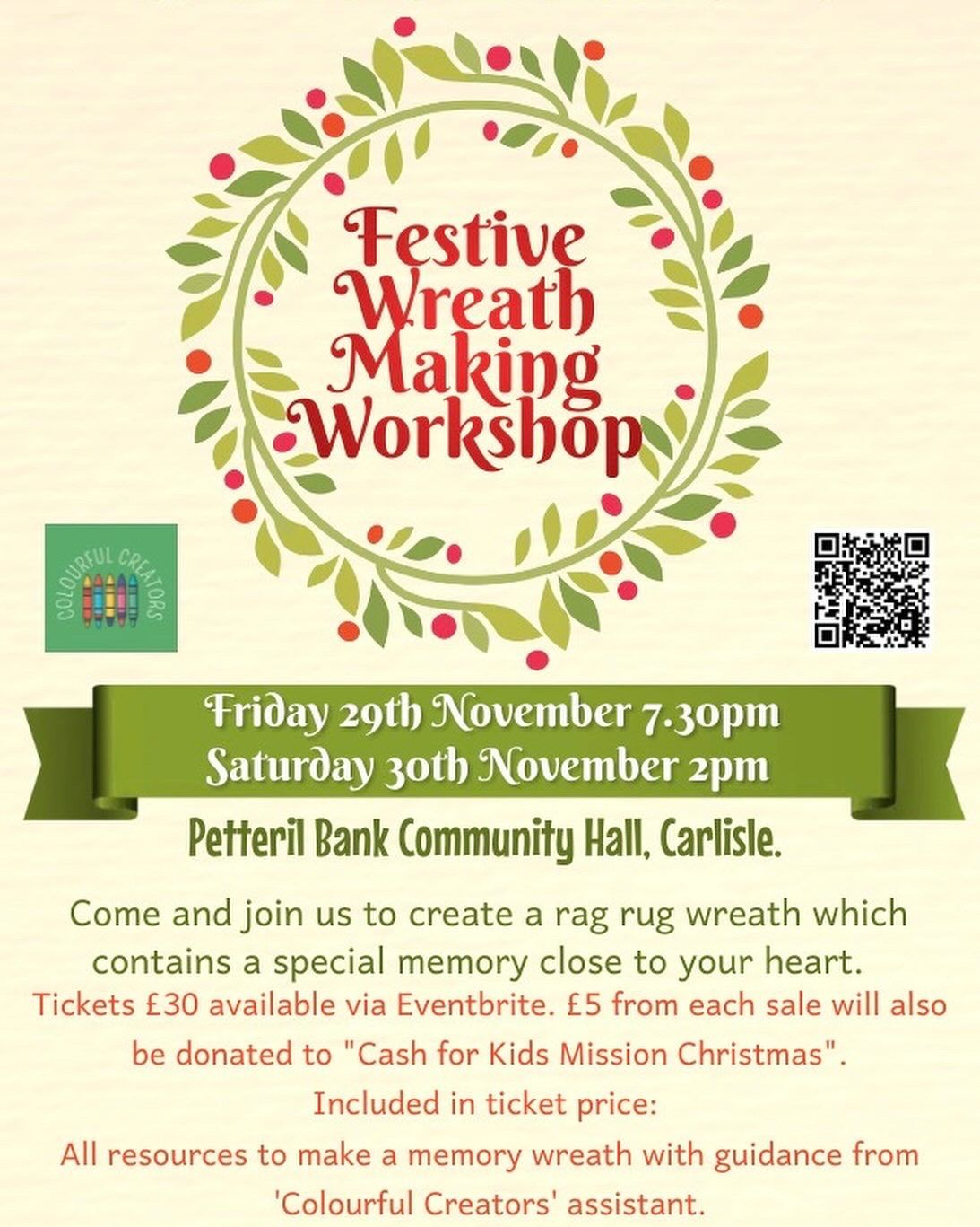 Christmas Wreath Workshop- Adults 