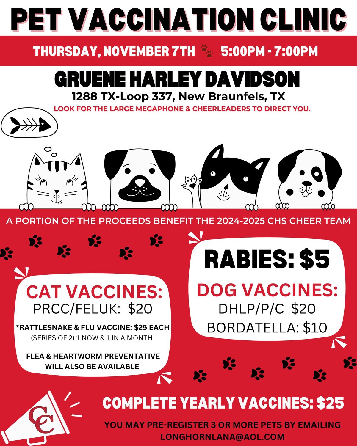 Fall Pet Vaccination Clinic