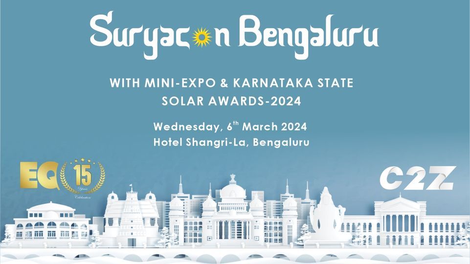 Bengaluru SuryaCon, Mini-Expo + Karnataka State Solar Awards 2024