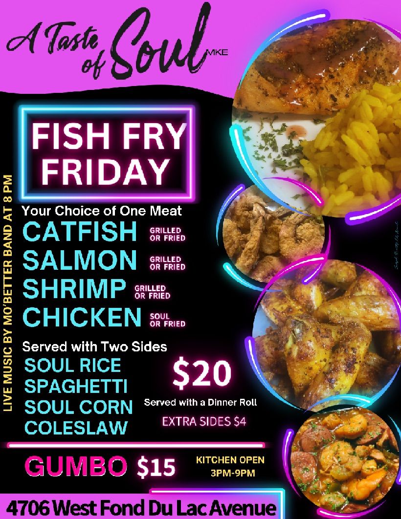 Fish fry Friday and Live Music 
