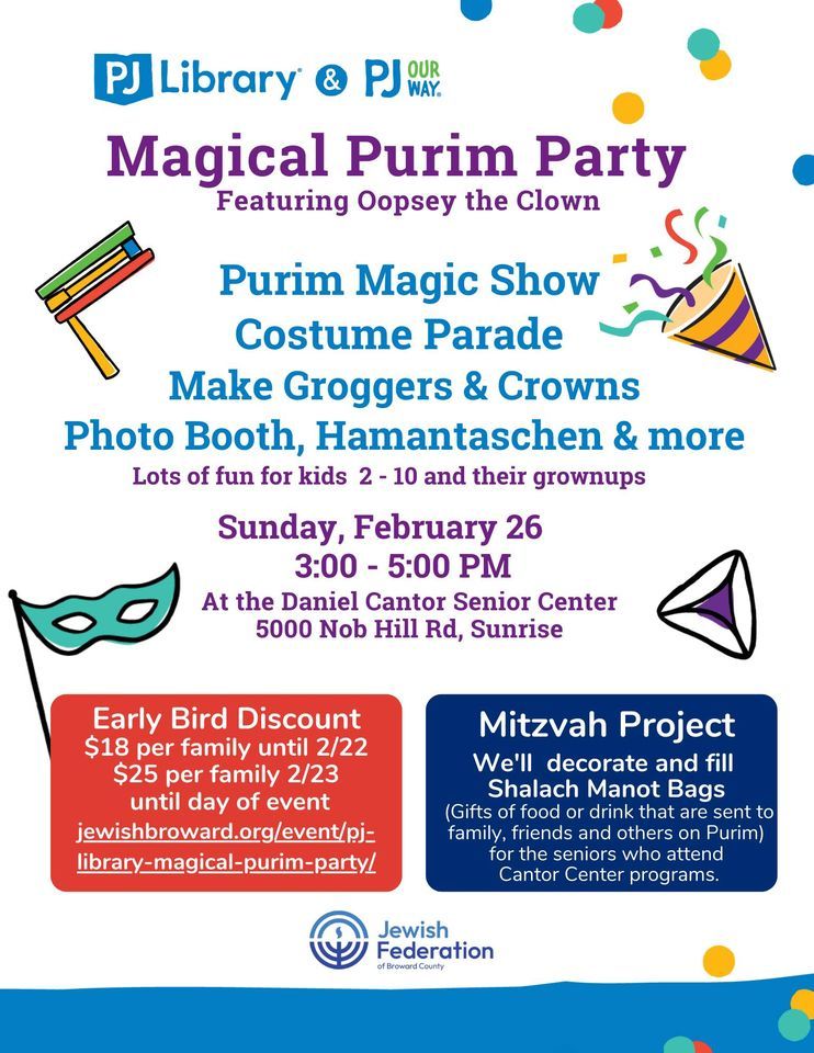 PJ Magical Purim Party 