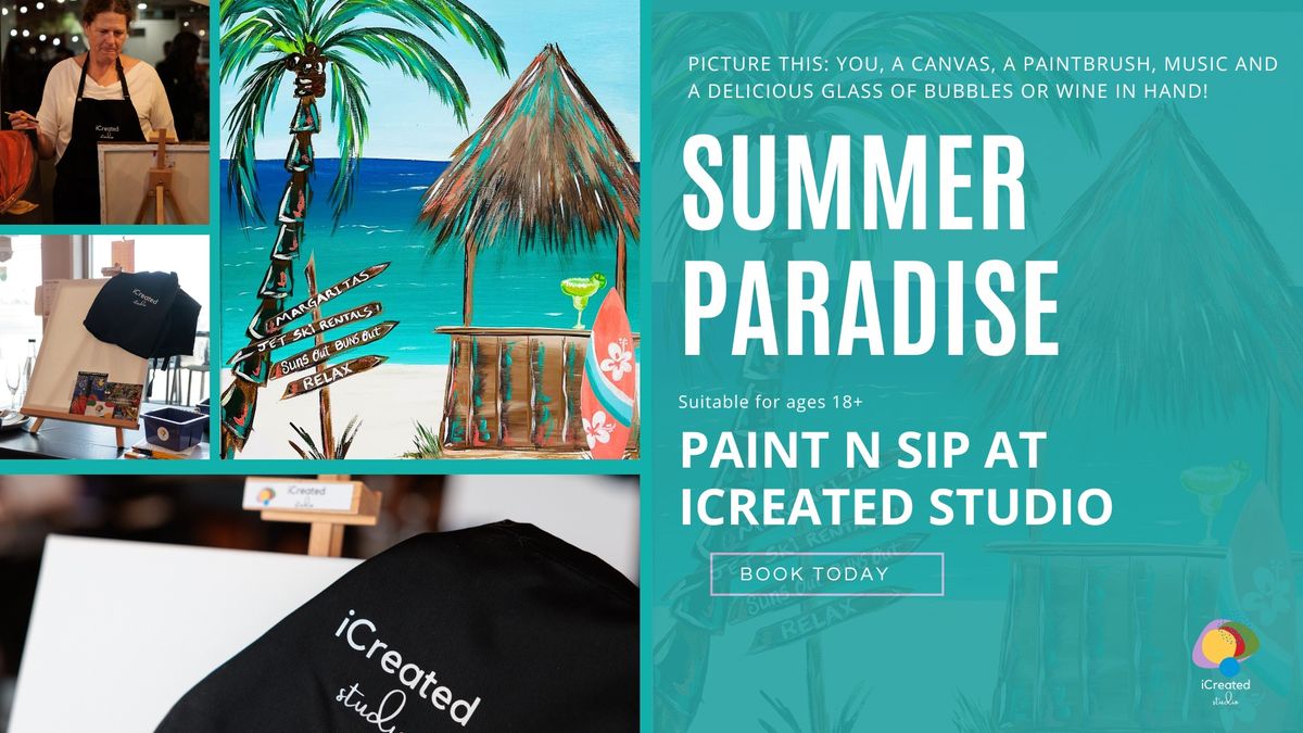 Studio Paint n Sip - Summer Paradise