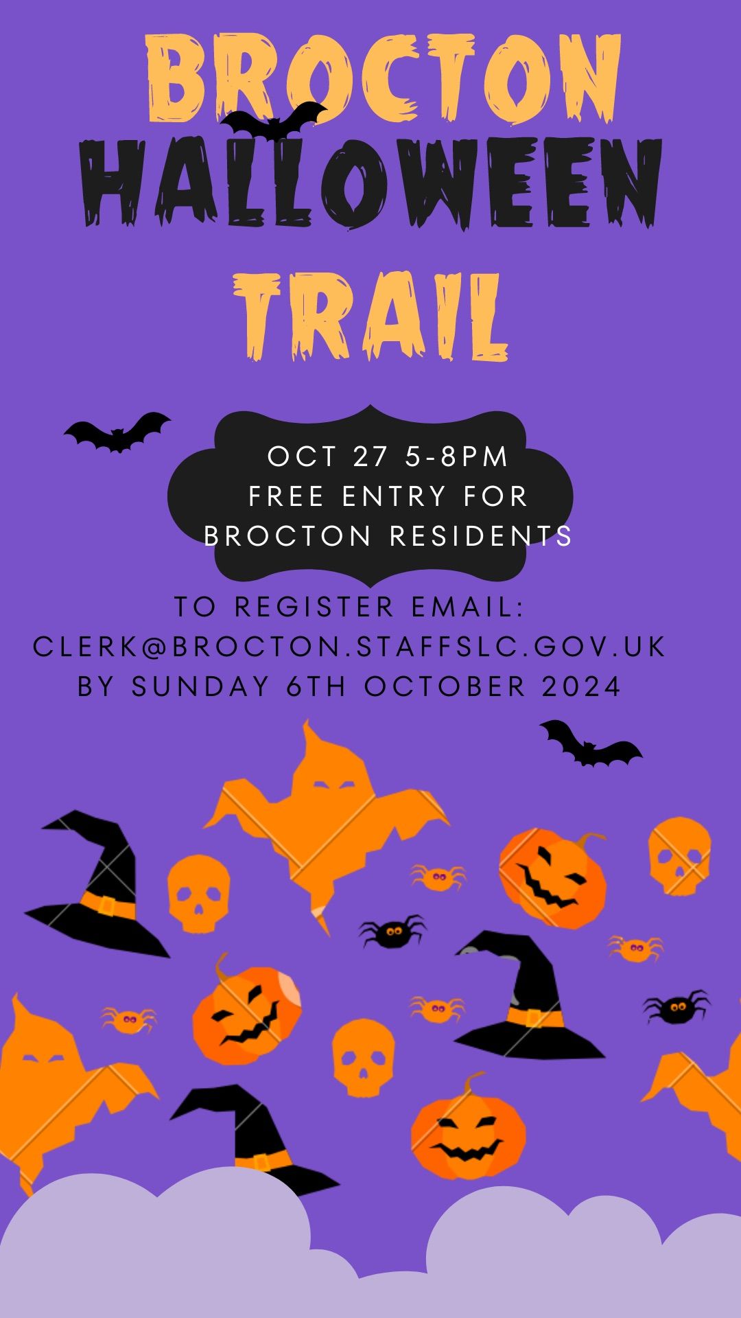 Brocton Halloween trail