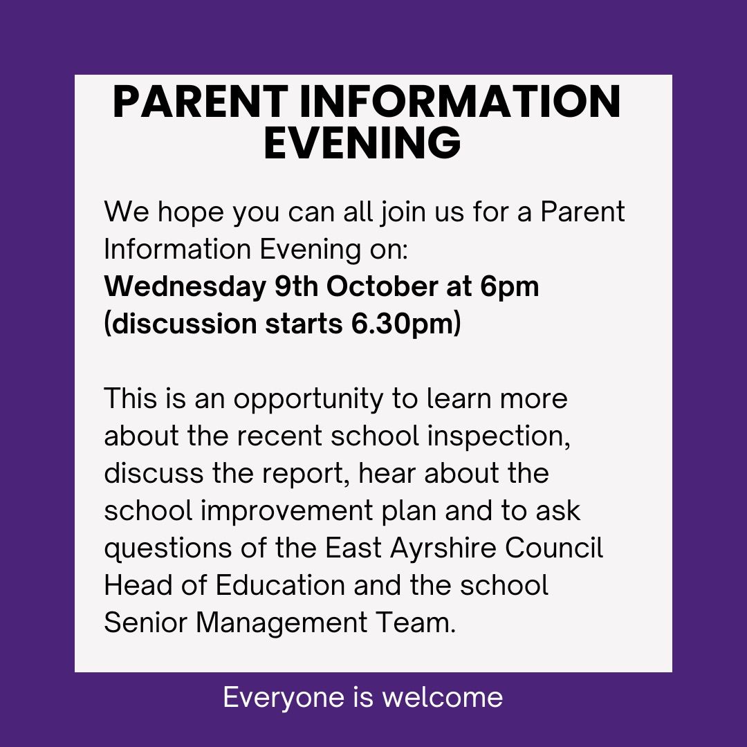 Parent Information Evening