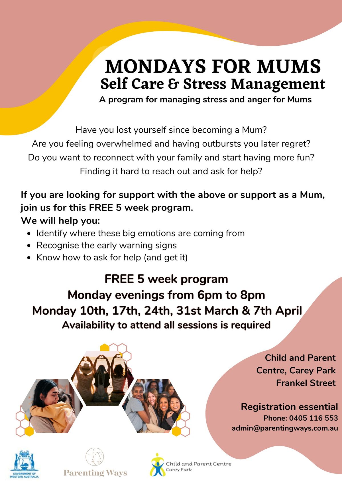 Mondays for Mums - Self Care & Stress Management