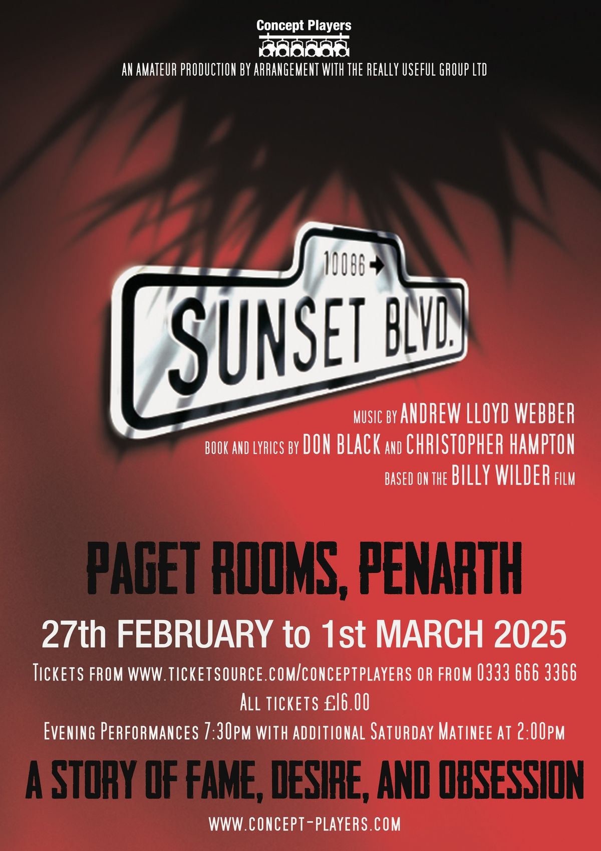 Sunset Boulevard at the Paget Rooms, Penarth