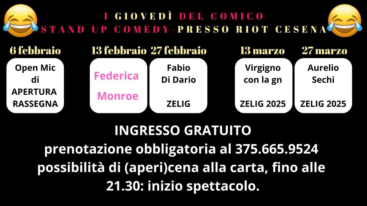 stand up comedy Cesena - rassegna