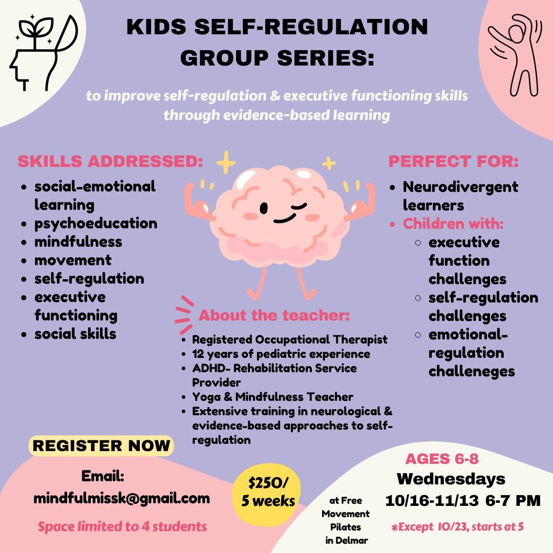 Kid Self-Regulation Group Class 5 Week Series