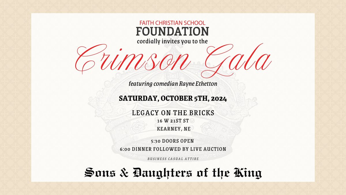 Faith Christian Annual Crimson Gala