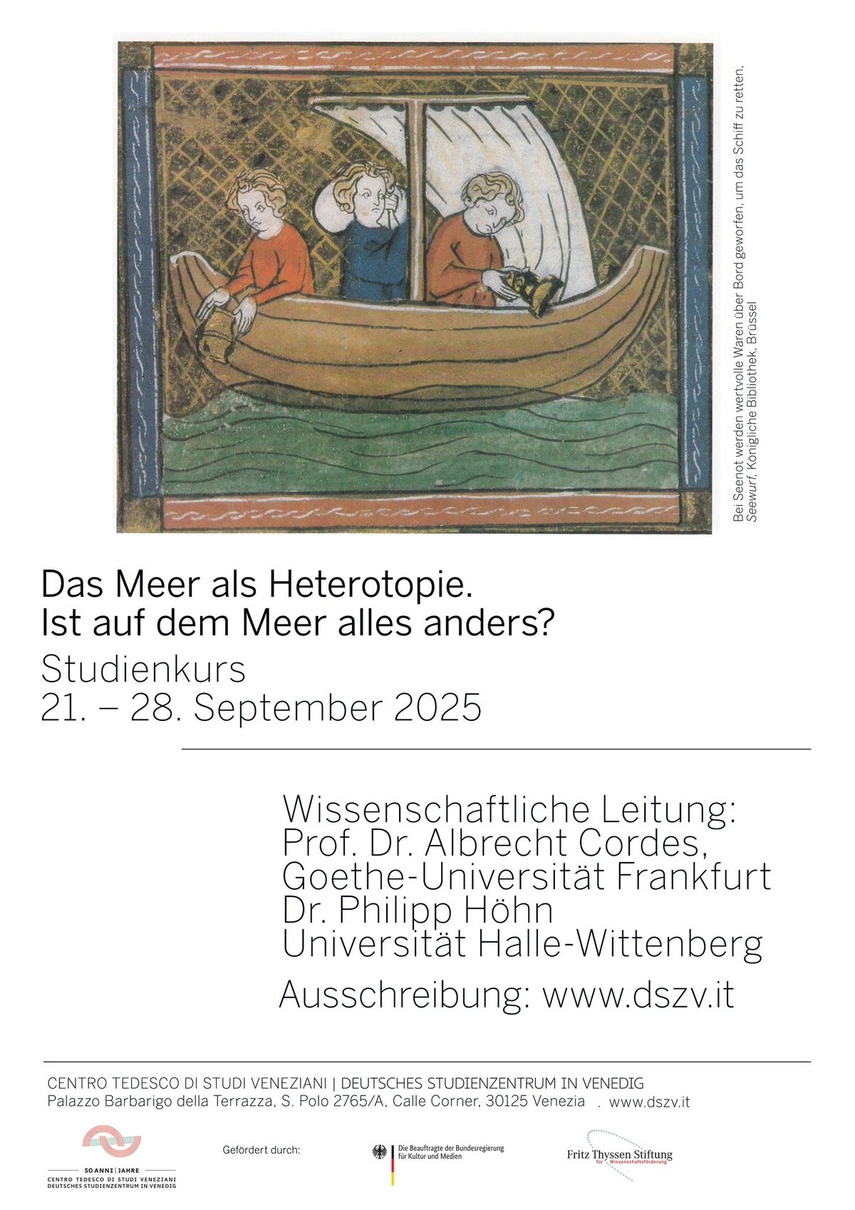 Studienkurs 2025 "Das Meer als Heterotopie"