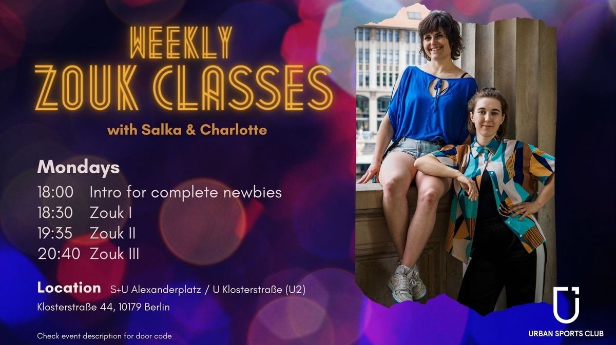 Weekly Zouk Classes with Salka & Charlotte (Berlin)