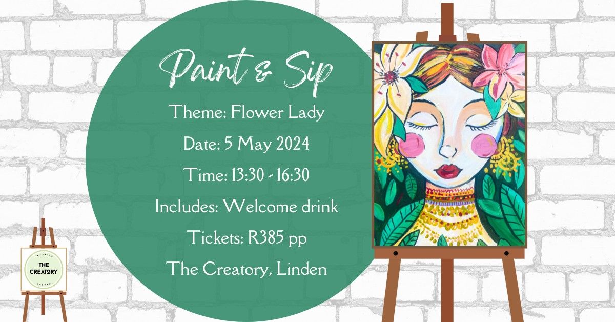 Paint & Sip: Flower Lady