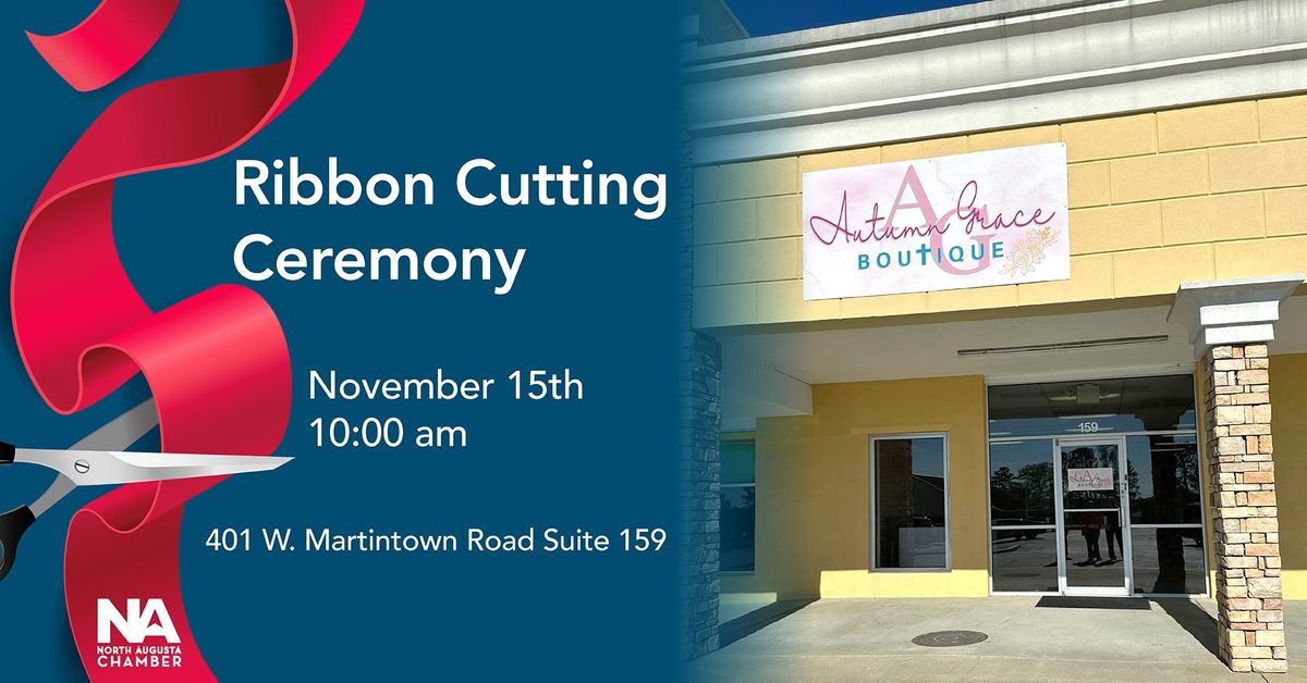 Ribbon Cutting Ceremony at Autumn Grace Boutique