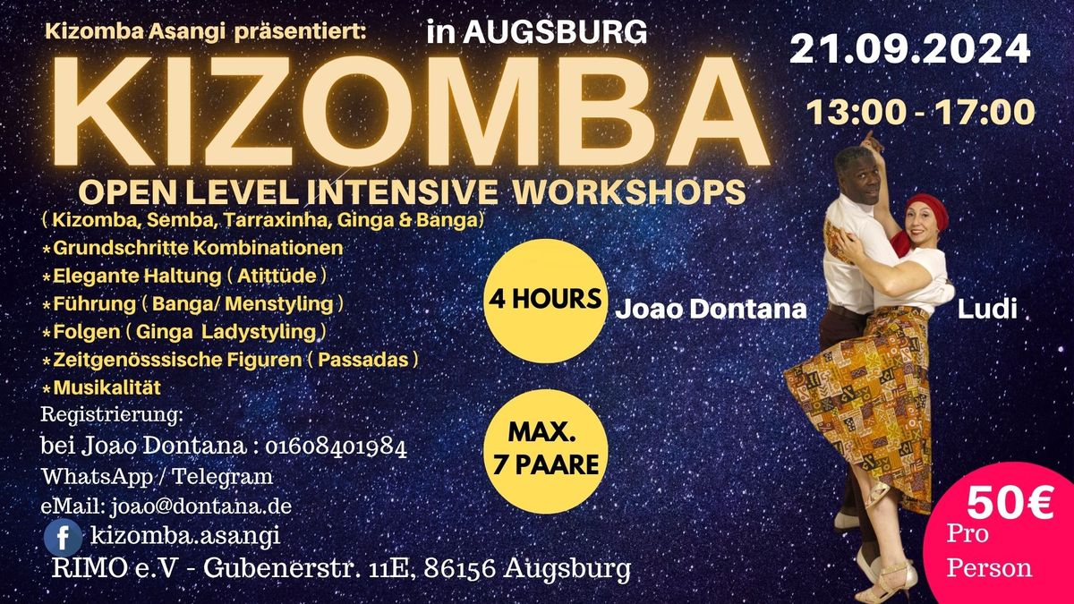 KIZOMBA INTENSIVE WORKSHOPS OPEN LEVEL