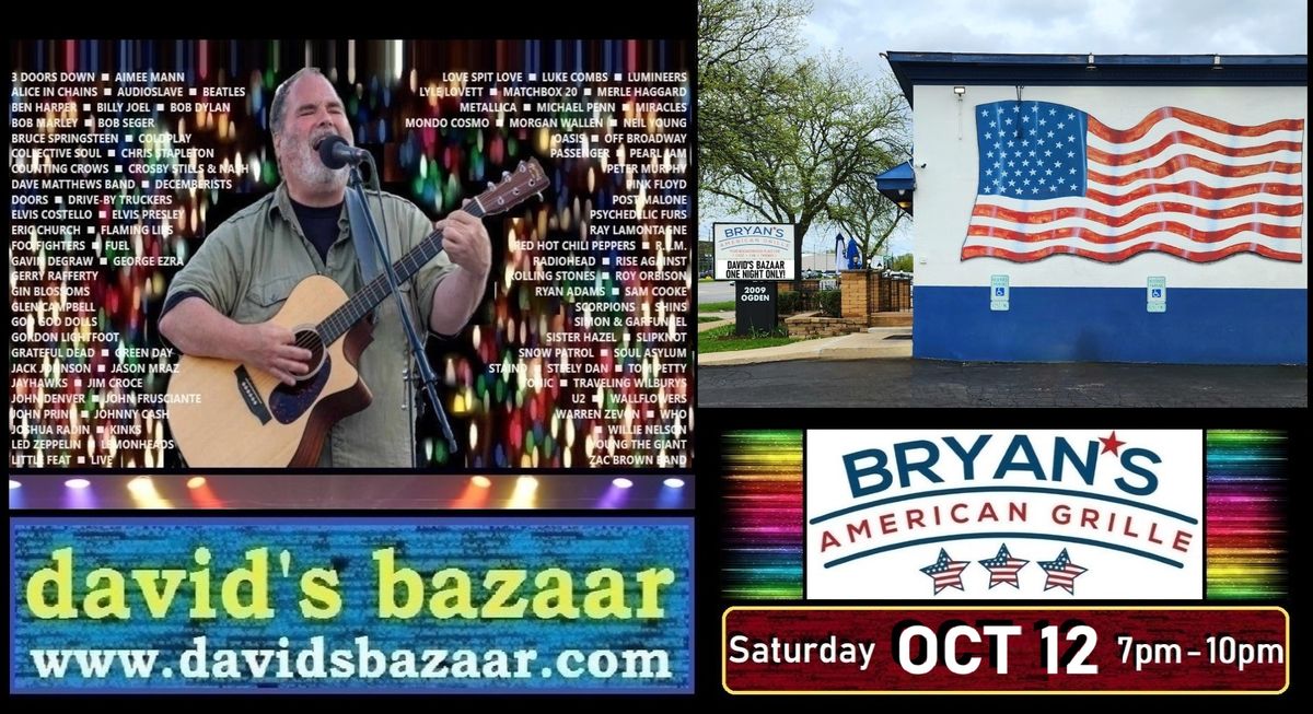 David's Bazaar @ Bryan's American Grille, Downers Grove, IL