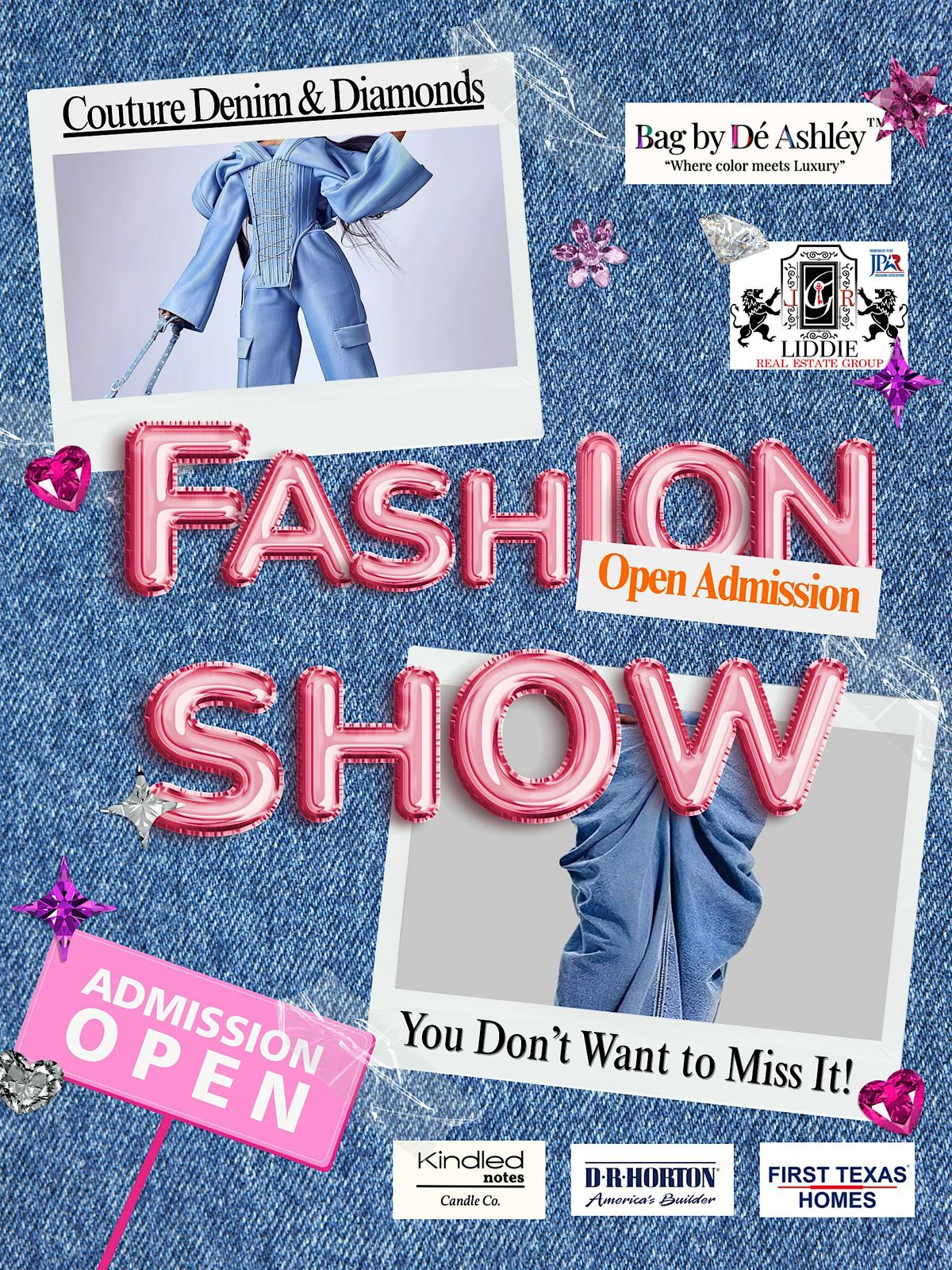 Bag by D\u00e9 Ashl\u00e9y \u2014 Denim & Diamonds Couture Fashion Show