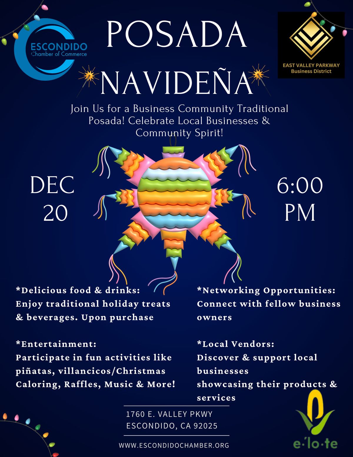 Jingle & Mingle: Christmas Posada w\/East Valley Pkway Business District\n\n