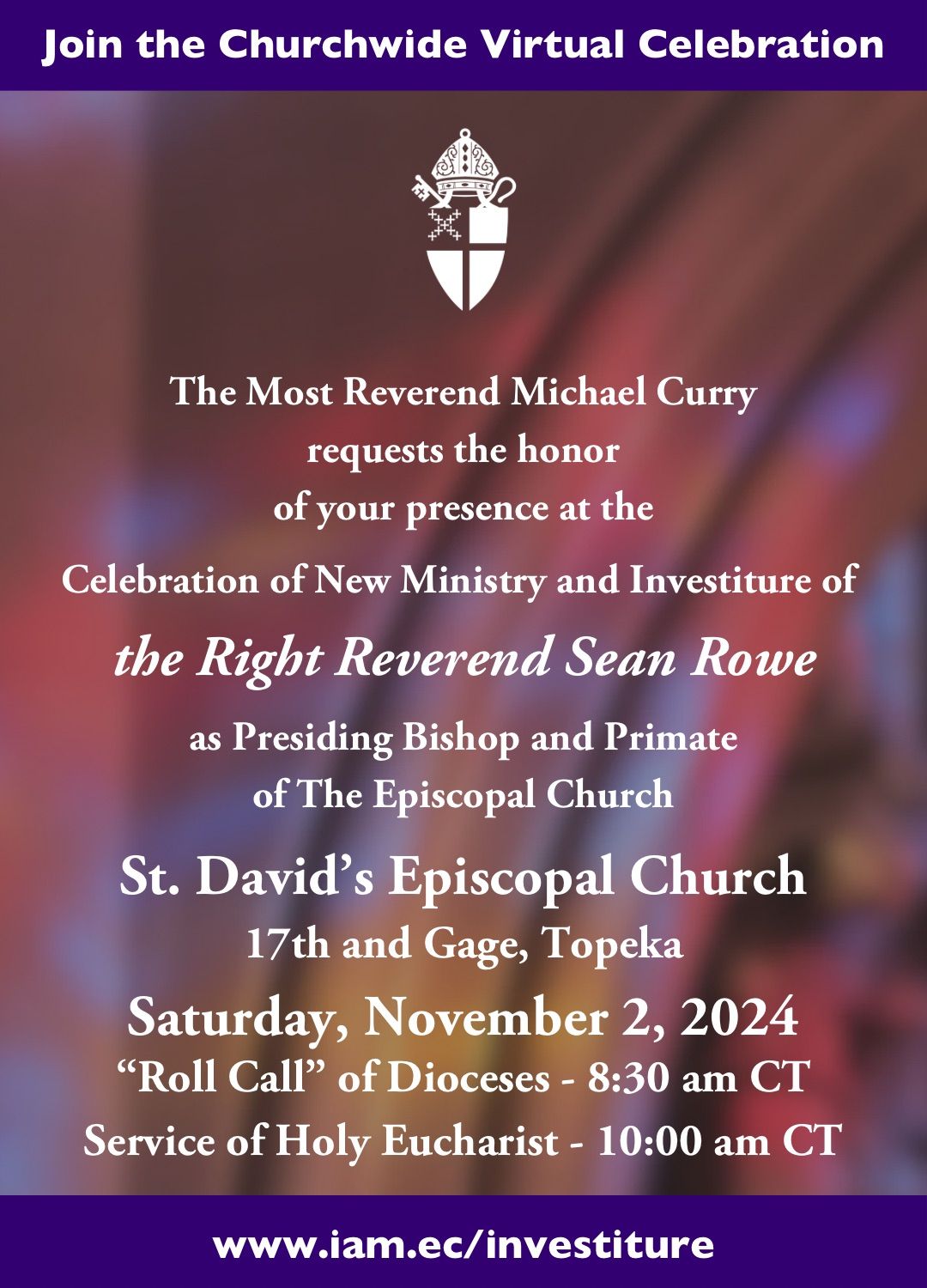 Presiding Bishop\u2019s Installation Watch Party and Eucharist