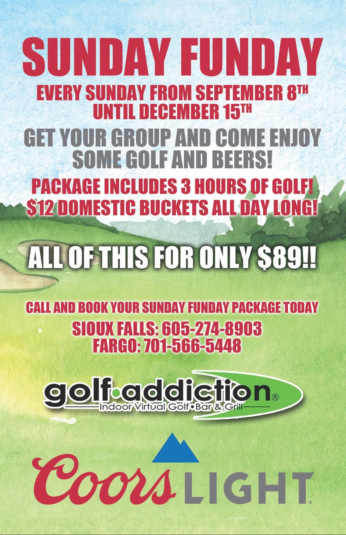 Sunday Funday!! Cheap Golf!