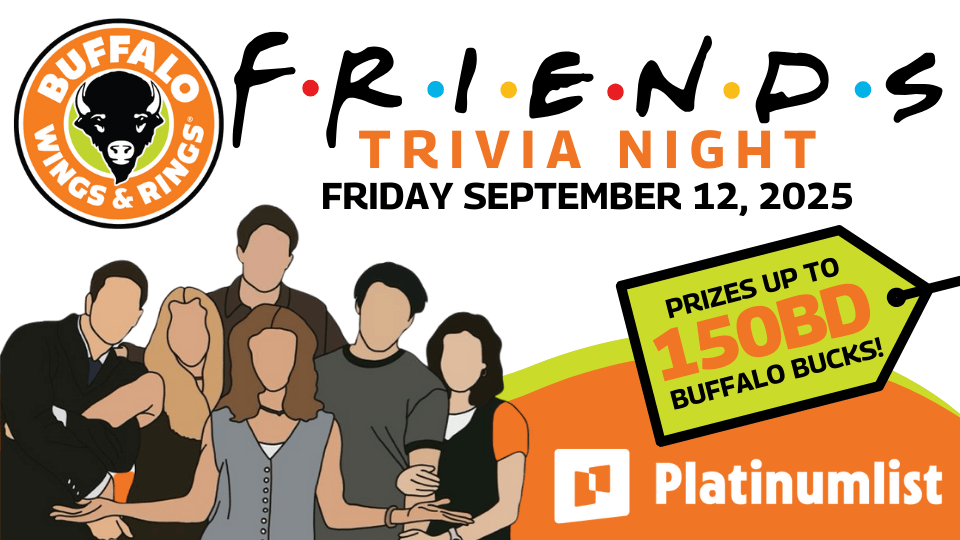 Friends Trivia Night at Buffalo Wings & Rings, Bahrain