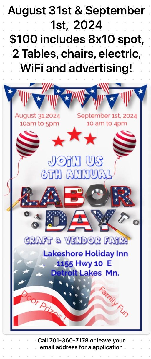 Labor Day Craft & Vendor Fair!