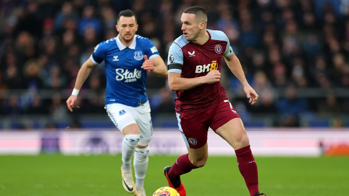 Aston Villa FC at Everton FC at Goodison Park