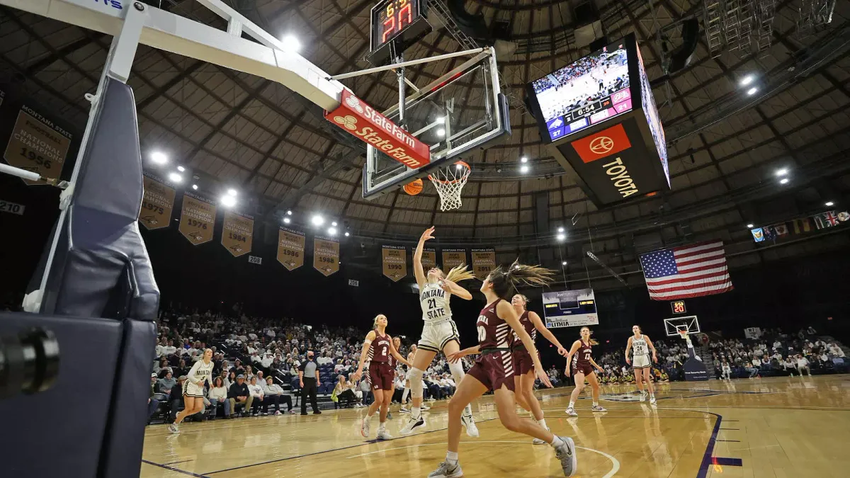 Parking Northern Arizona Lumberjacks at Montana State Bobcats Womens Basketball