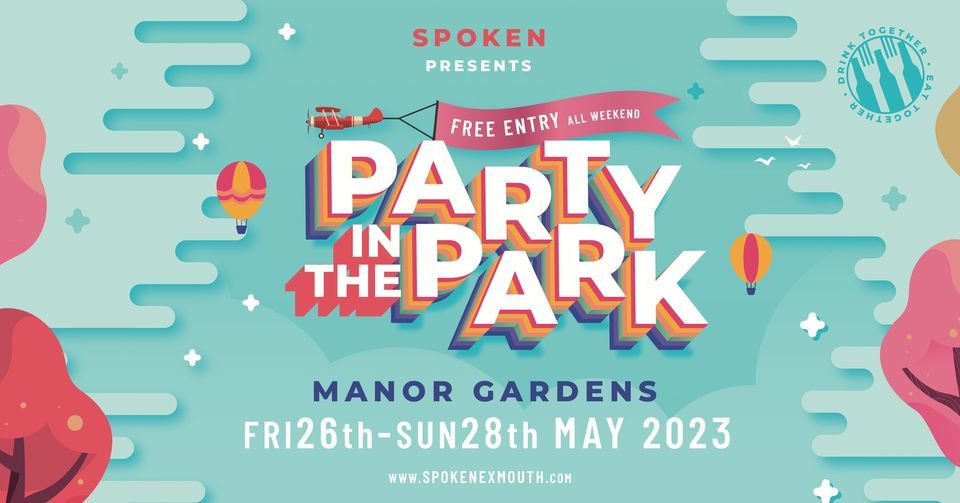 Party In The Park 2023, Manor Gardens, Exmouth, Brixham, 26 May to 28 May