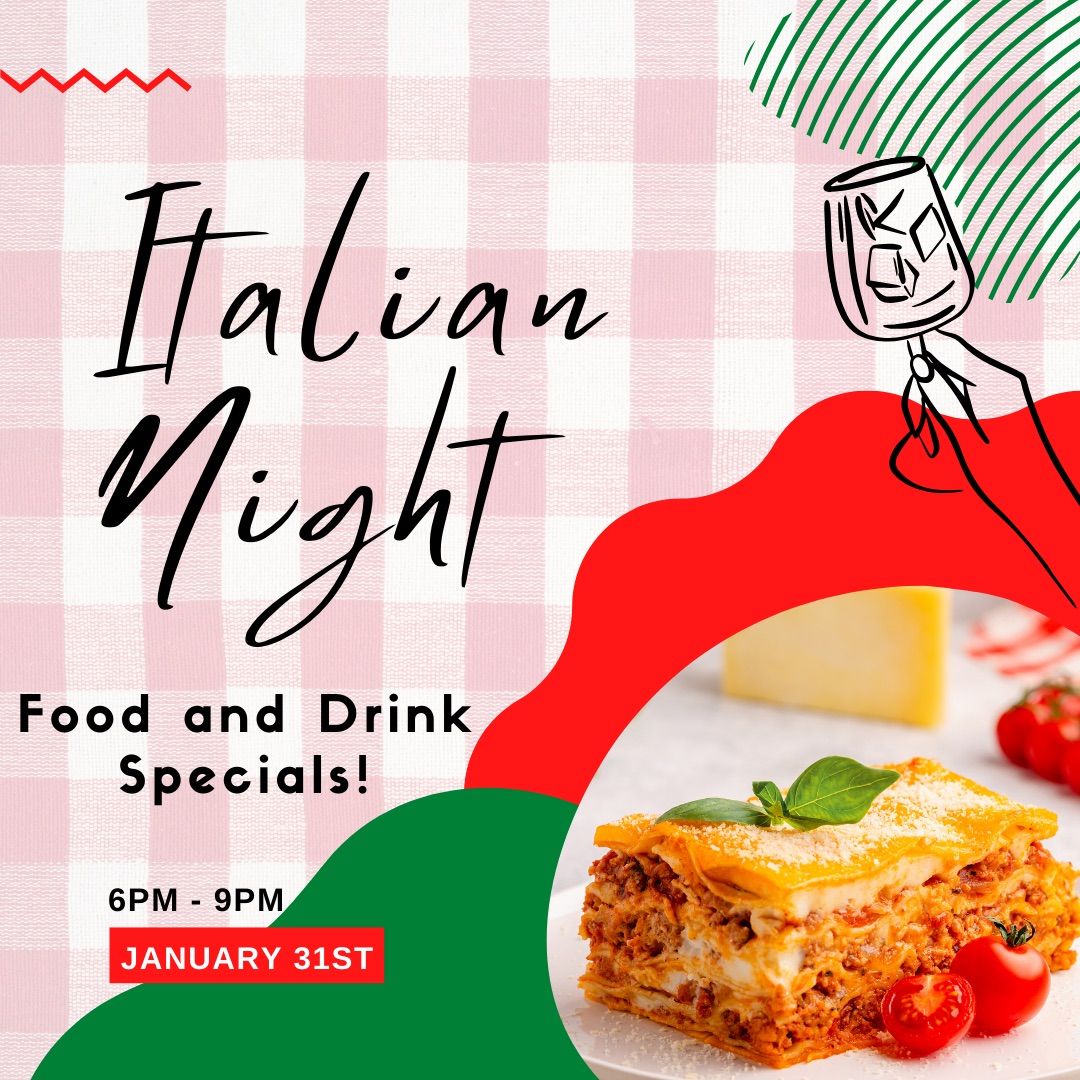 Italian Night - Open to the Public!