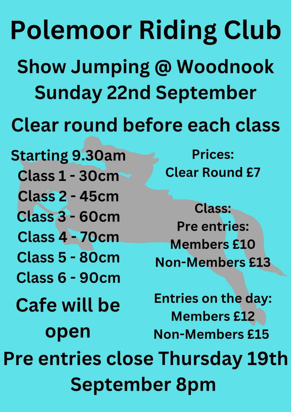 Showjumping @ Woodnook Arena 