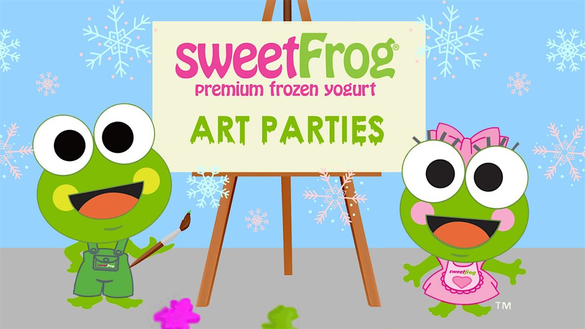 December's Finger-Paint Party at sweetFrog Germantown