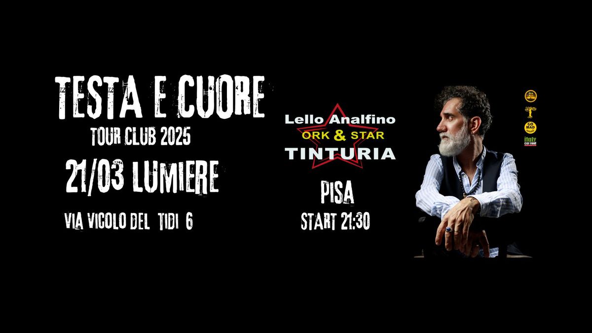 Lello Analfino & TINTURIA Orkestar  Tour Club 2025  PISA 