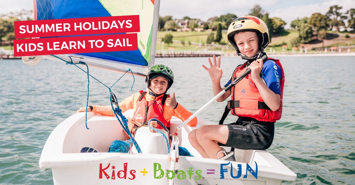 Kids Learn to Sail \u26f5 Tacker's Summer Holiday Courses