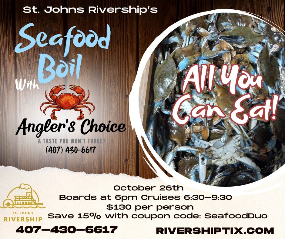 **SOLD OUT**  Seafood Boil w Angler's Seafood Aboard the Barbara Lee Oct 26