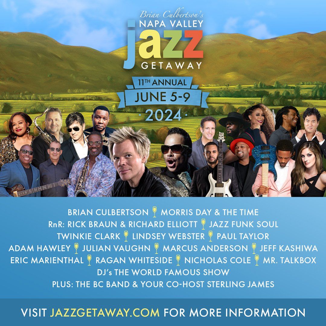 Napa Jazz Getaway: Morris Day  The Time  Adam Hawley & Marcus Anderson