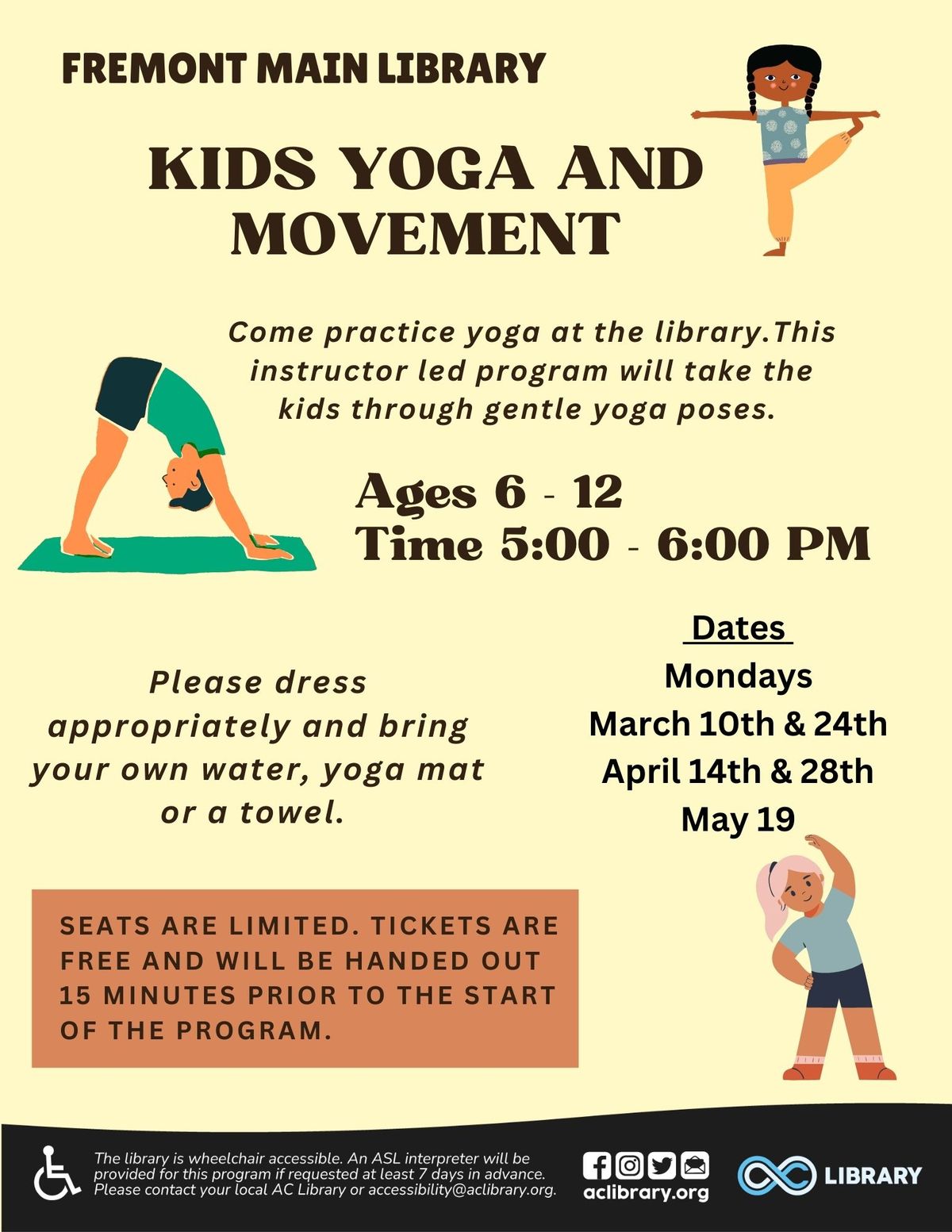 Kids Yoga and Movement @ Fremont Main Library