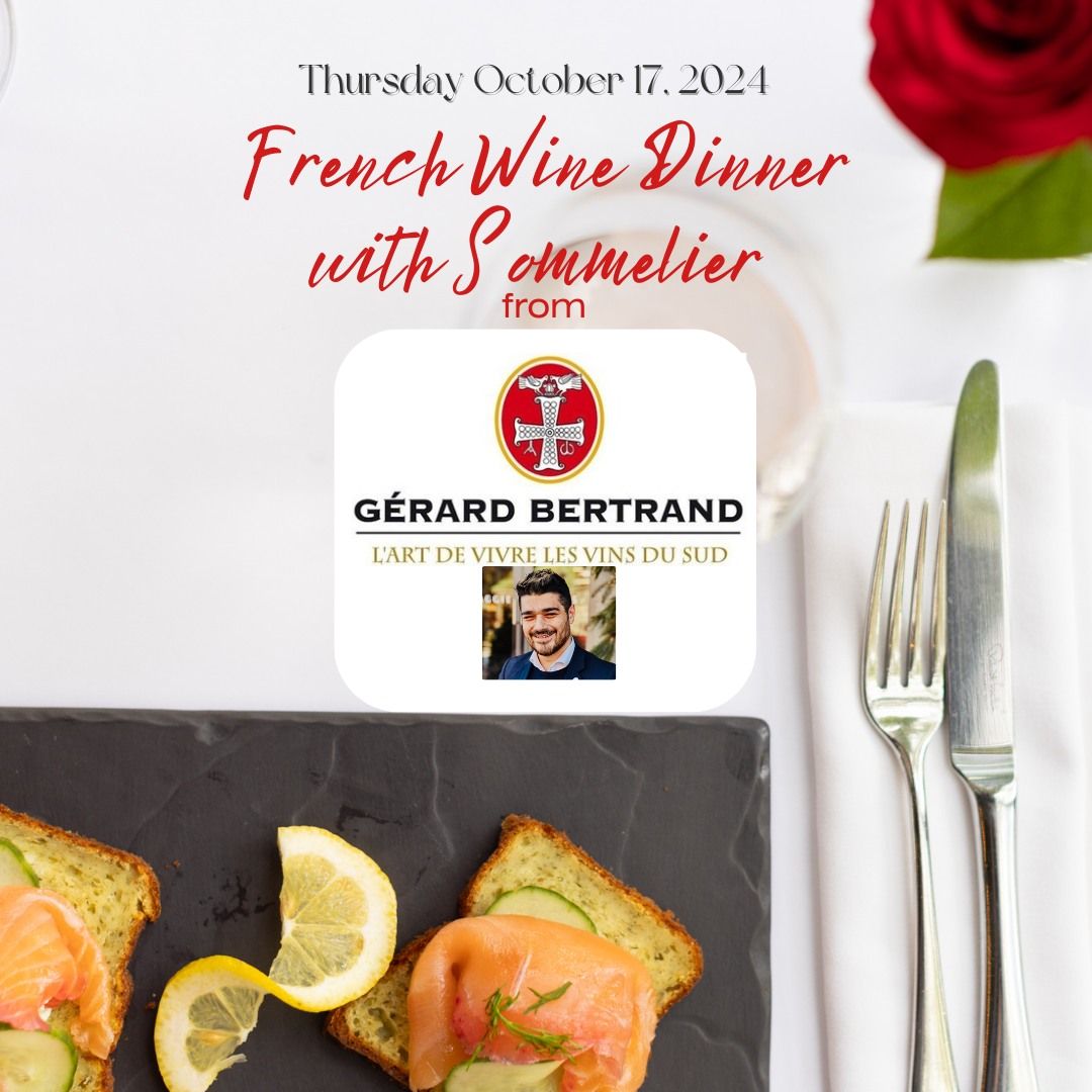 French Wine Dinner with Sommelier Adrien de Philip