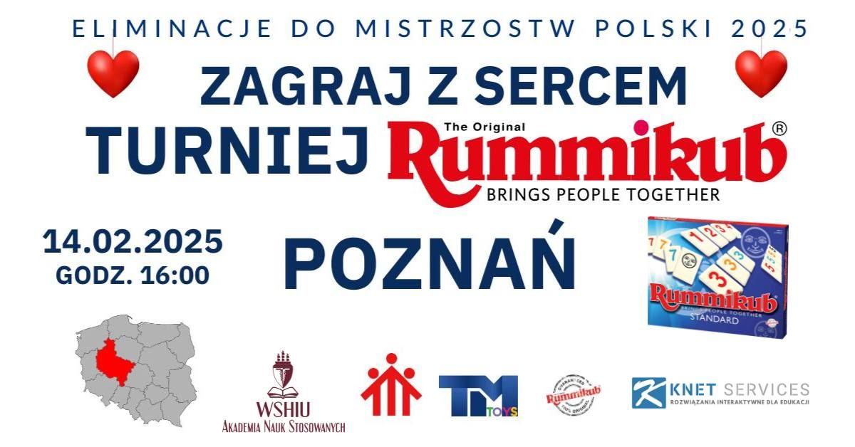 Zagraj z sercem - Turniej Rummikub w Poznaniu