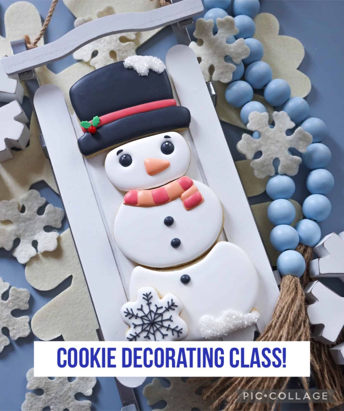 Cookie Decorating Class! Build a Sweet Snowman. Folsom Painted. Studios