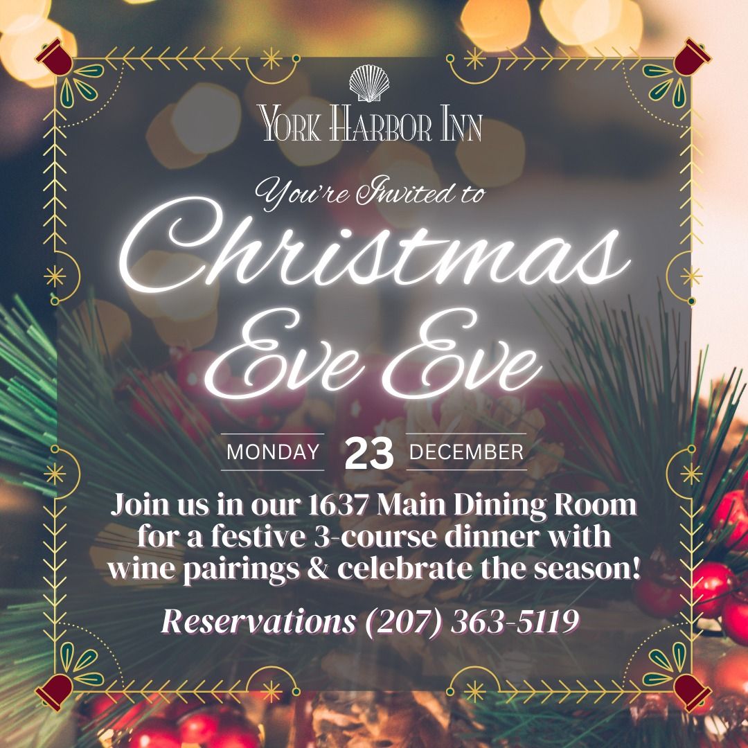 Christmas Eve Eve - Dinner with Wine Pairings