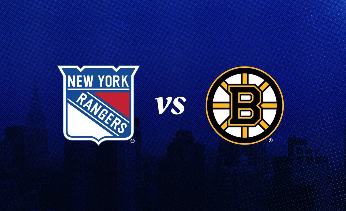 Boston Bruins at New York Rangers at Madison Square Garden