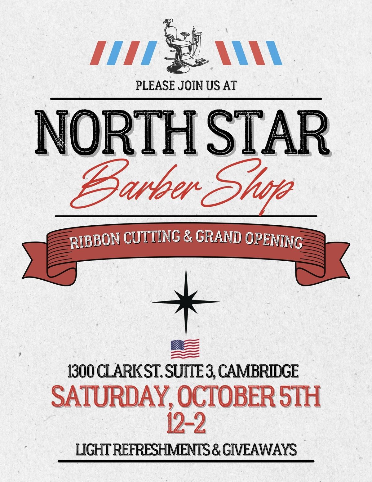 Ribbon Cutting & Grand Opening for North Star Barber Shop