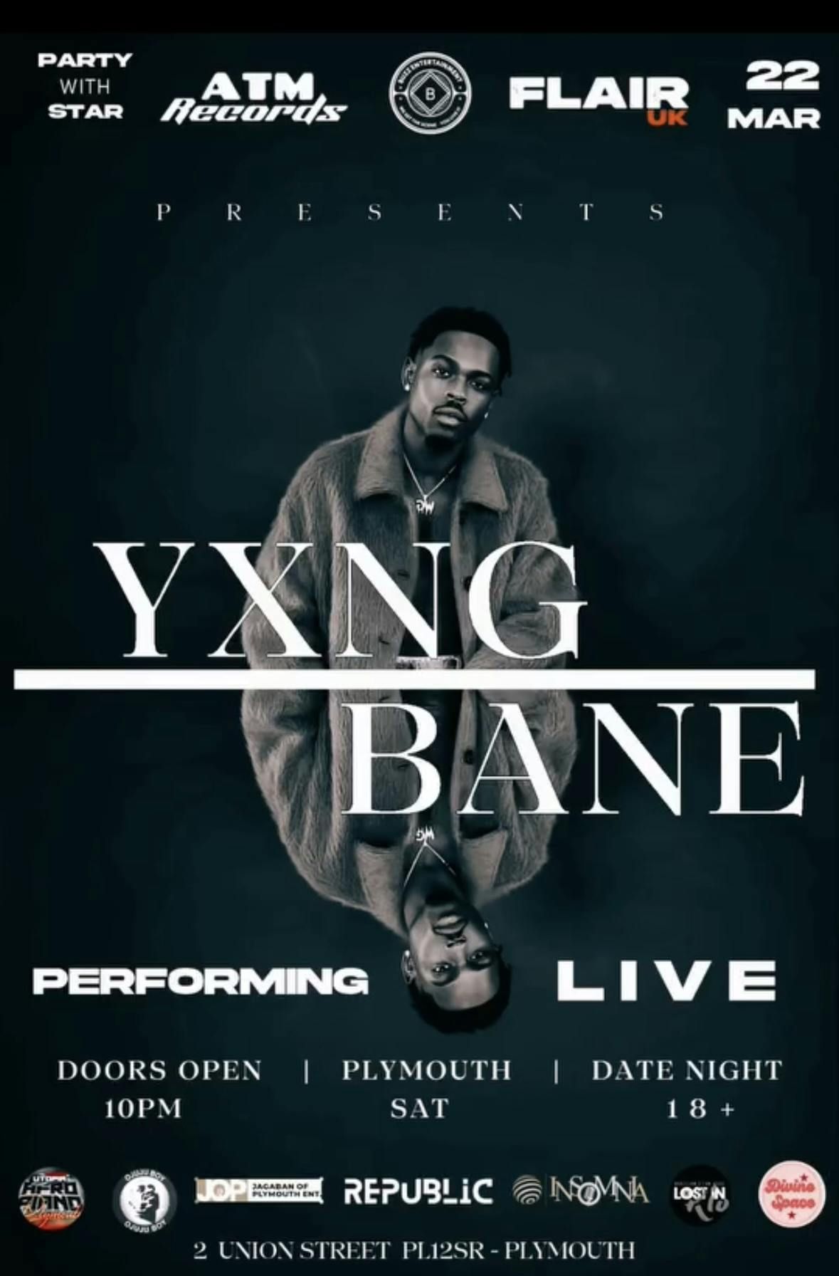 PLYMOUTH:  London Superstar Yxng bane performing live