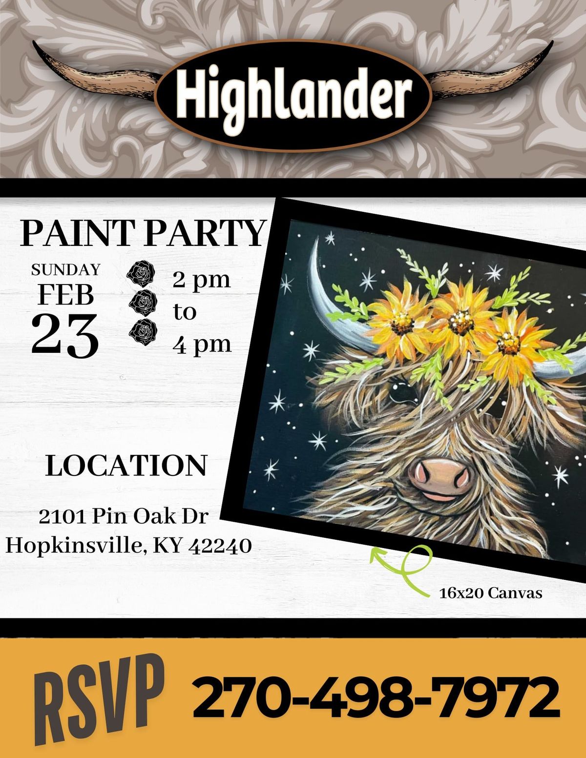 Highlander Paint Party