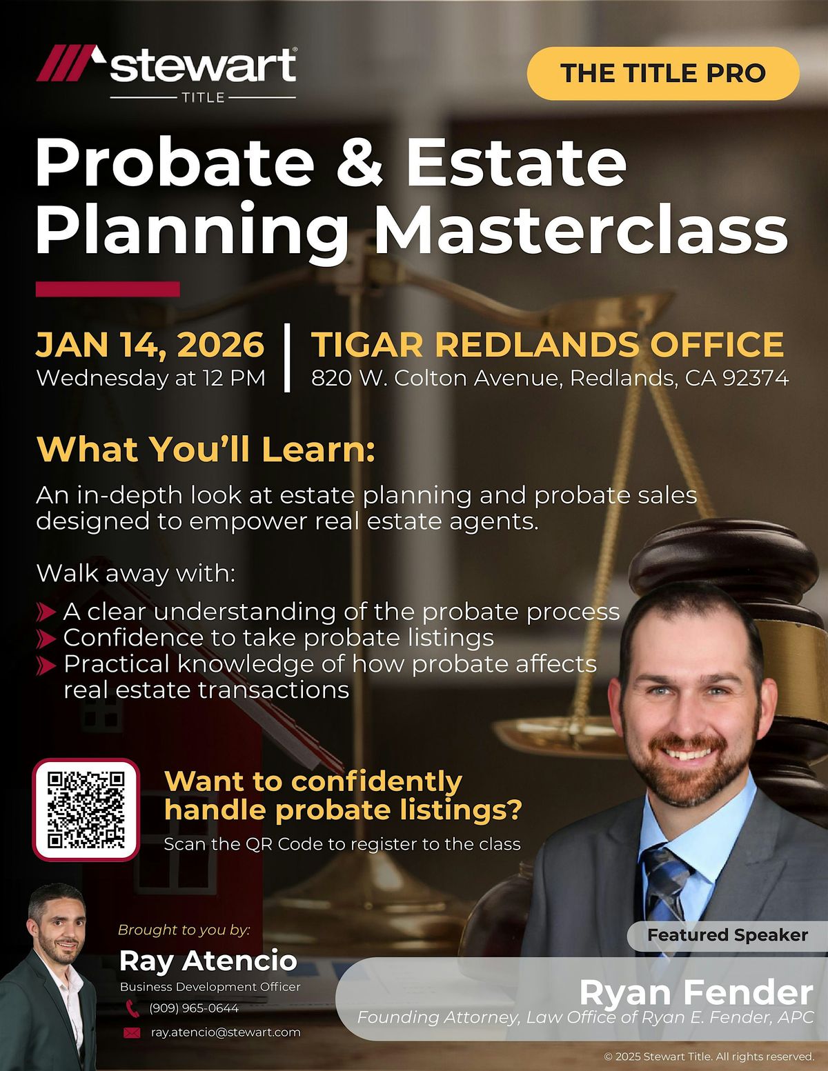 Probate & Estate Planning Masterclass with Attorney Ryan Fender