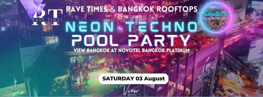 Neon TECHNO Pool Party