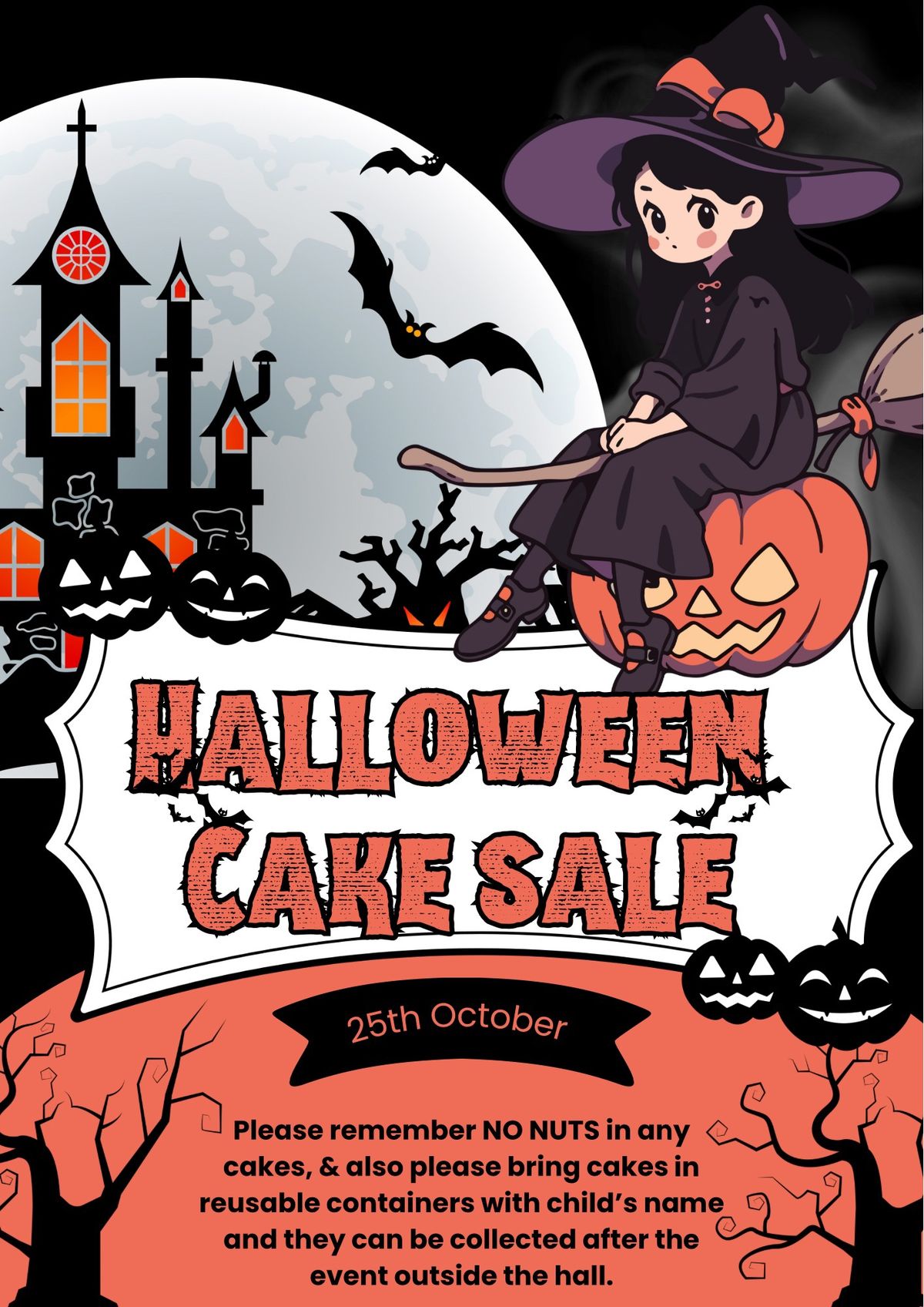 Halloween cake sale