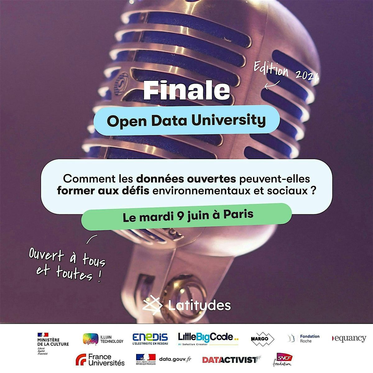 Finale de l'Open Data University 2025-2026