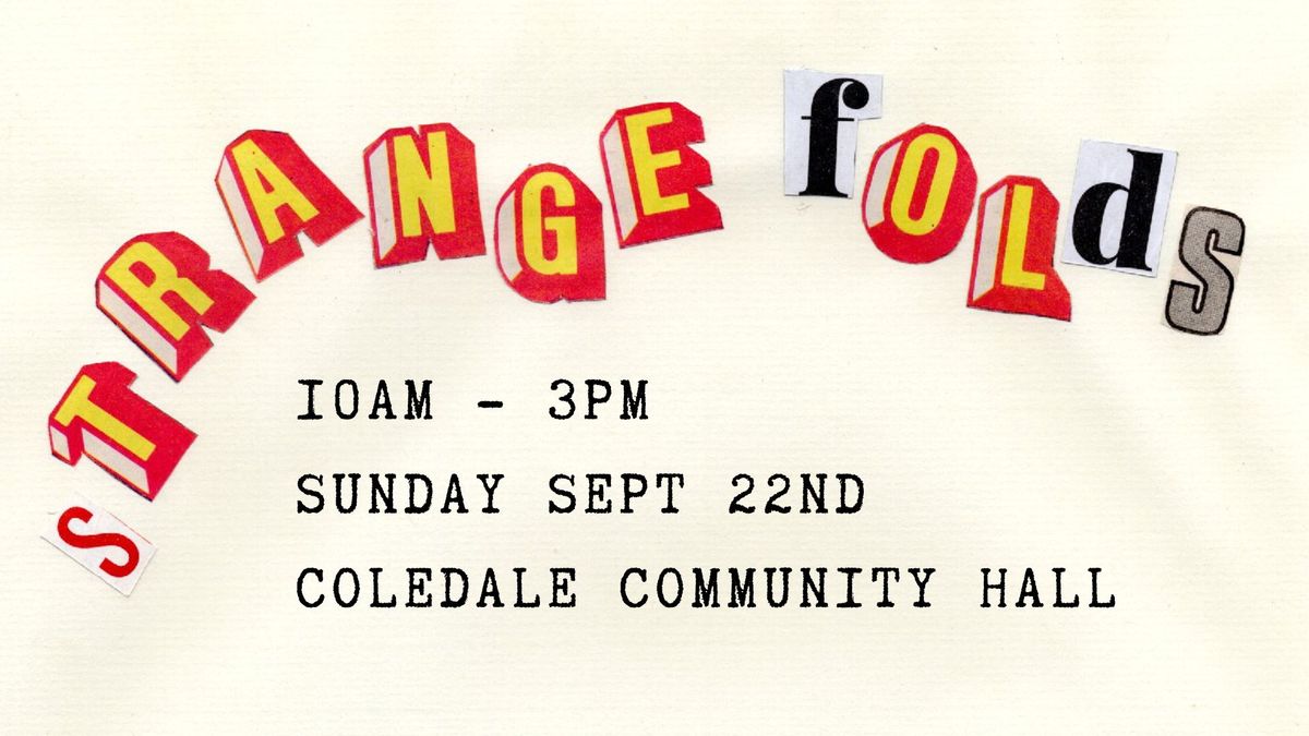 Strange Folds Zine Fair